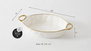 Pampa Bay - Golden Handles Oval Baking Dish - Limolin 