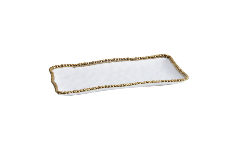 Pampa Bay - Golden Salerno Medium Rectangular Tray - Limolin 