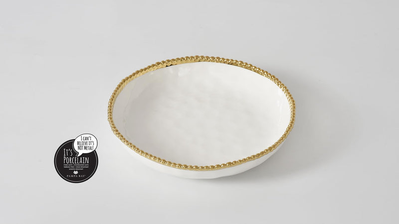 Pampa Bay - Golden Salerno Medium Shallow Bowl - Limolin 