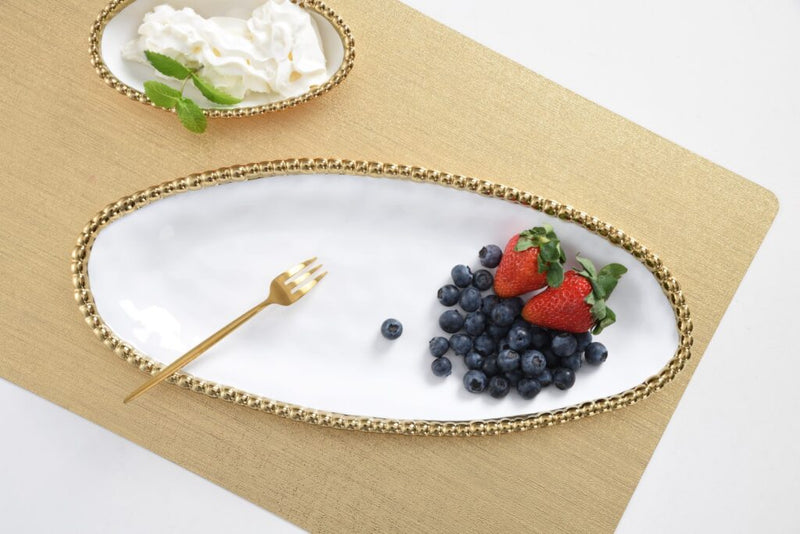 Pampa Bay - Golden Small Oval Serving Piece - Limolin 