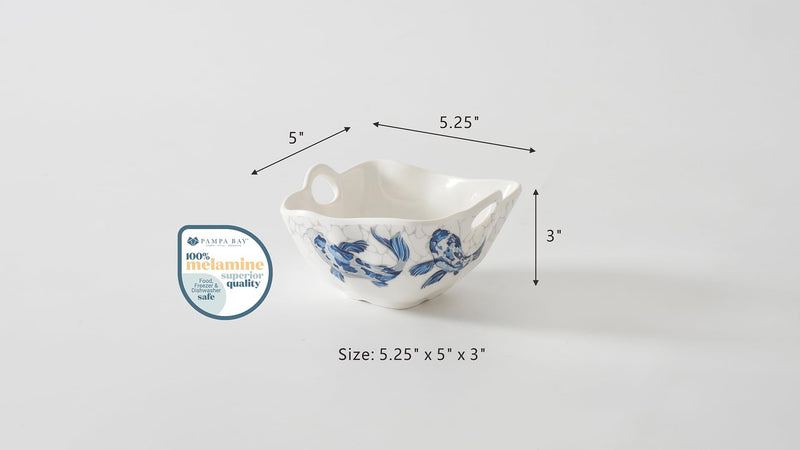 Pampa Bay - Koi Melamine Snack Bowl - Limolin 