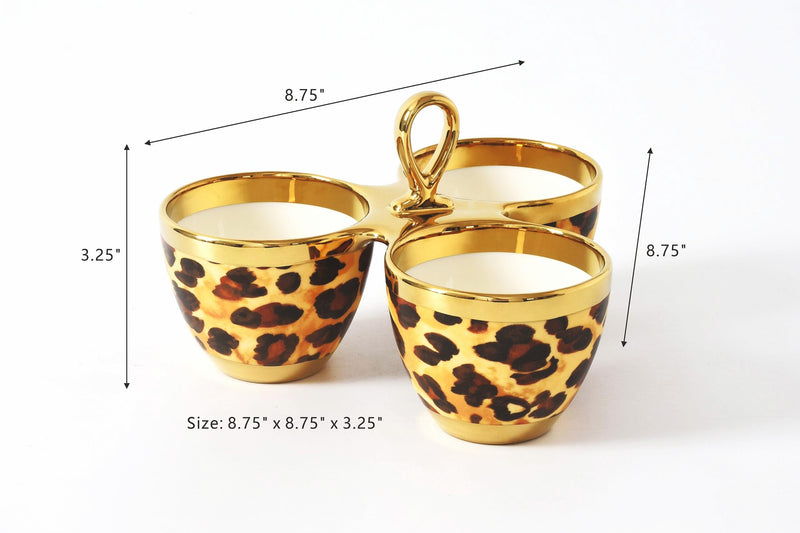 Pampa Bay - Leopard Print Triple Server - Limolin 