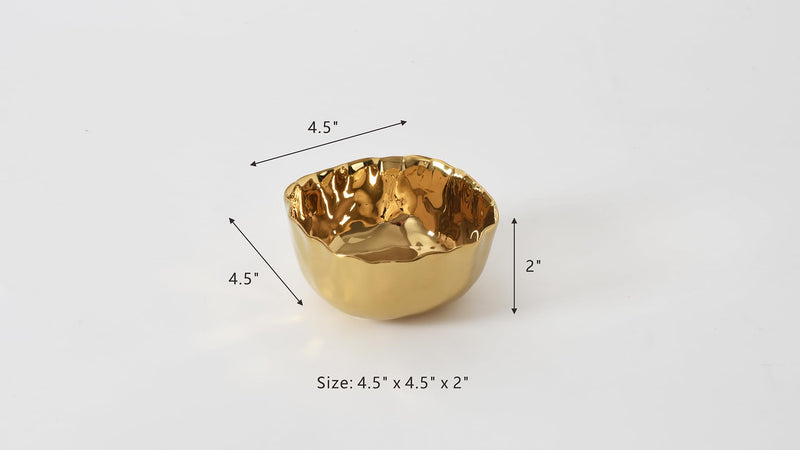 Pampa Bay - Portofino Gold Snack Bowl - Limolin 