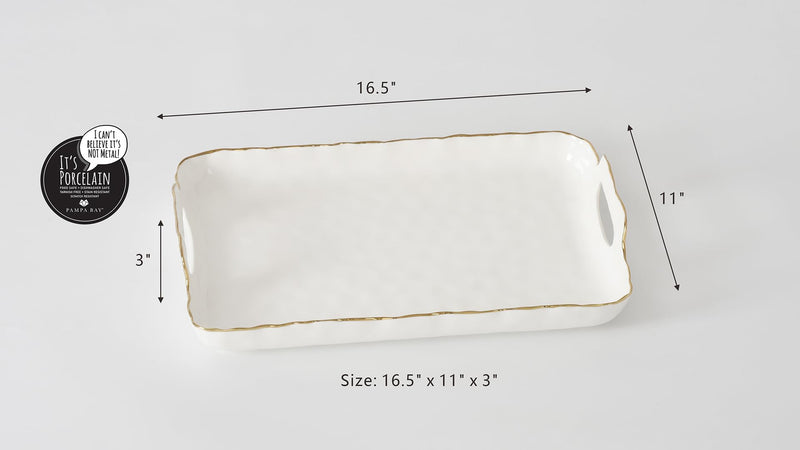 Pampa Bay - Portofino Rectangular Tray with Handles - Limolin 