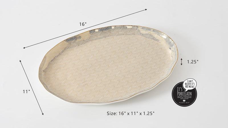 Pampa Bay - Sensu Large Oval Platter - Limolin 