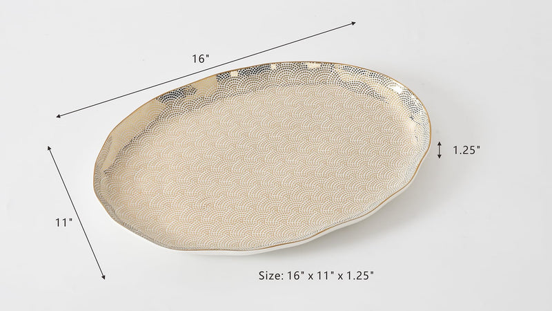 Pampa Bay - Sensu Large Oval Platter - Limolin 