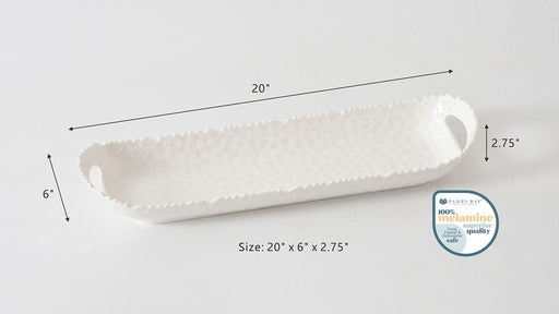 Pampa Bay - Waves Melamine Long Tray with Handles - Limolin 