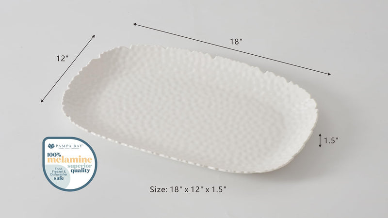 Pampa Bay - Waves Melamine XL Serving Platter - Limolin 