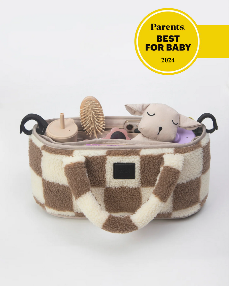 7AM Enfant - Romy Stroller Organizer - Checker Berber