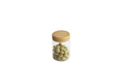 Pebbly - Round glass jars with bamboo lid - Limolin 