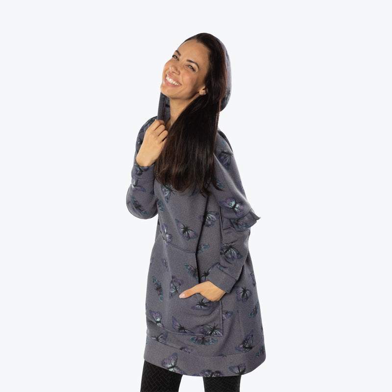 LUG - Peekaboo Sweater Fleece Tunic Hoodie