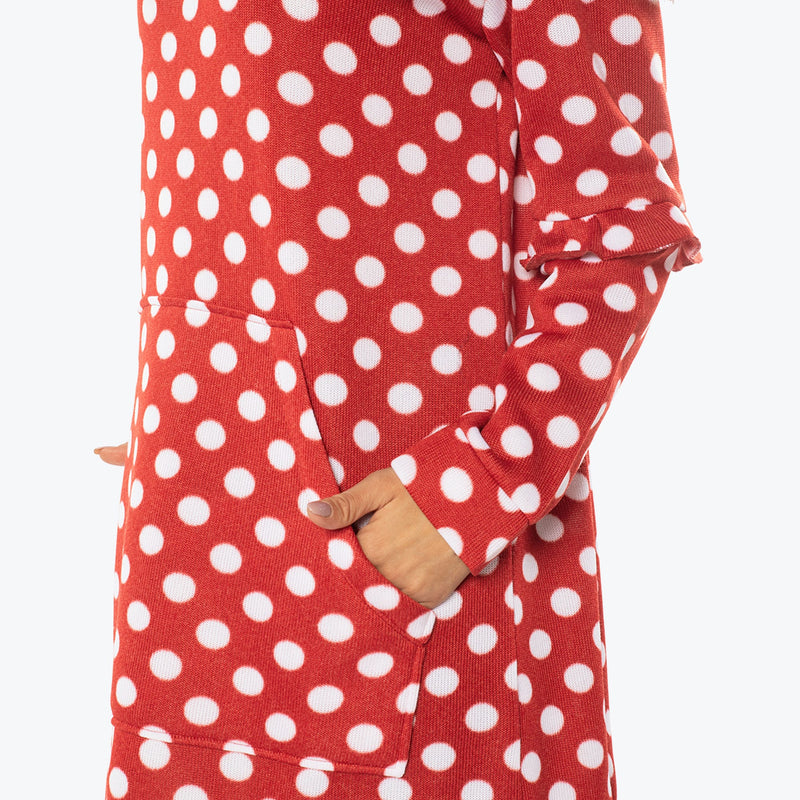 LUG - Peekaboo Sweater Fleece Tunic Hoodie