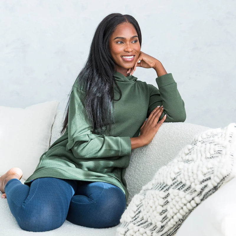 LUG - Peekaboo Sweater Fleece Tunic Hoodie