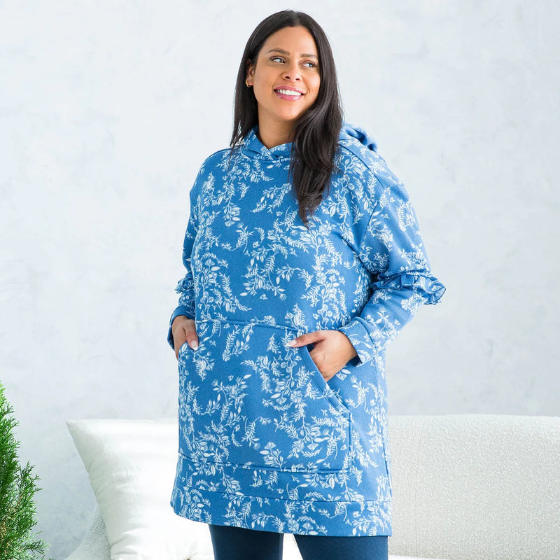 LUG - Peekaboo Sweater Fleece Tunic Hoodie