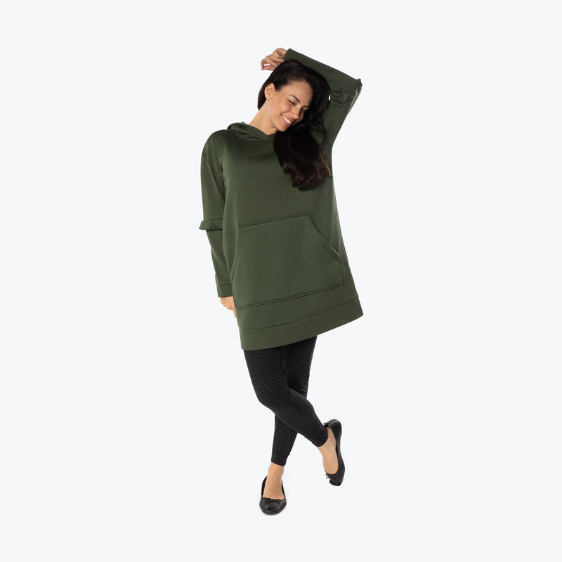 LUG - Peekaboo Sweater Fleece Tunic Hoodie