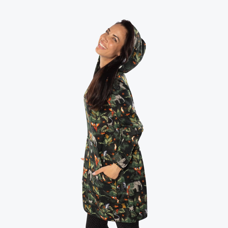 LUG - Peekaboo Sweater Fleece Tunic Hoodie