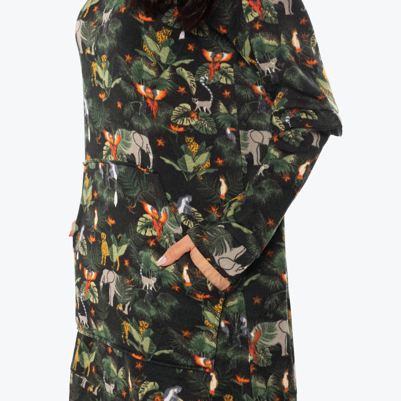 LUG - Peekaboo Sweater Fleece Tunic Hoodie