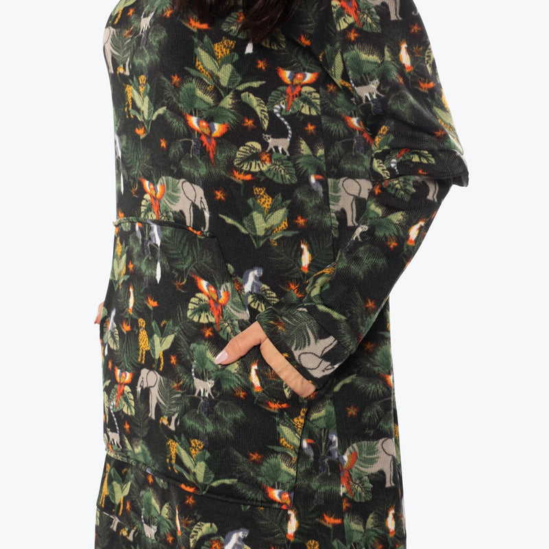 LUG - Peekaboo Sweater Fleece Tunic Hoodie