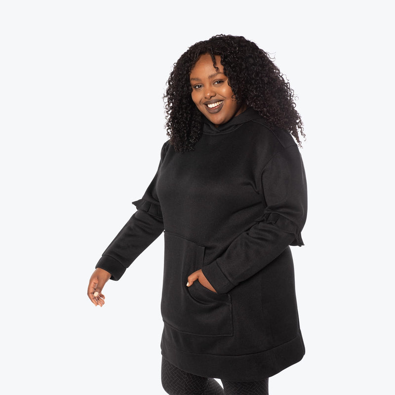 LUG - Peekaboo Sweater Fleece Tunic Hoodie