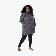 LUG - Peekaboo Sweater Fleece Tunic Hoodie