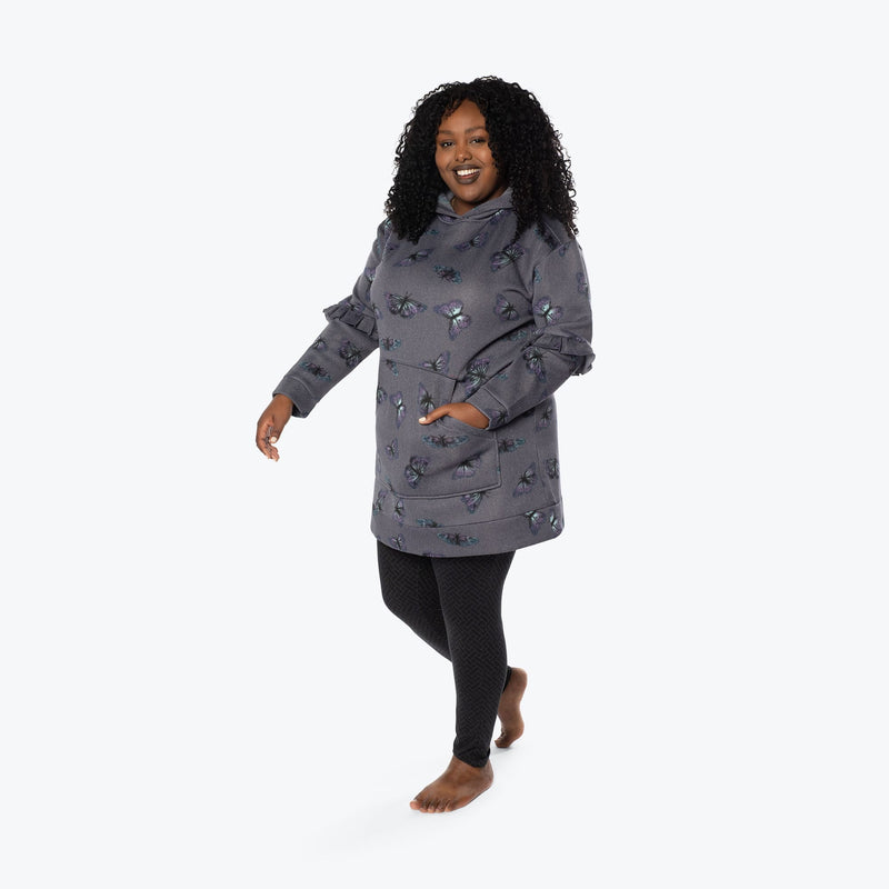 LUG - Peekaboo Sweater Fleece Tunic Hoodie
