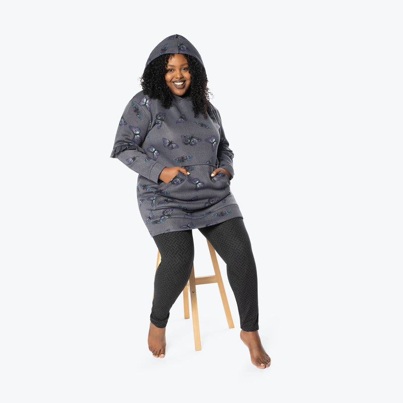 LUG - Peekaboo Sweater Fleece Tunic Hoodie