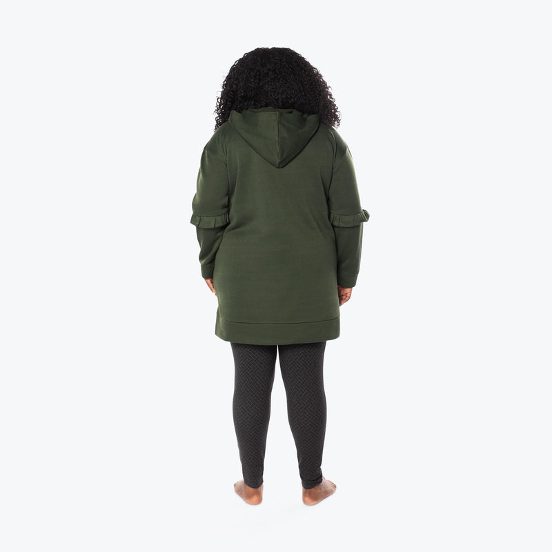 LUG - Peekaboo Sweater Fleece Tunic Hoodie