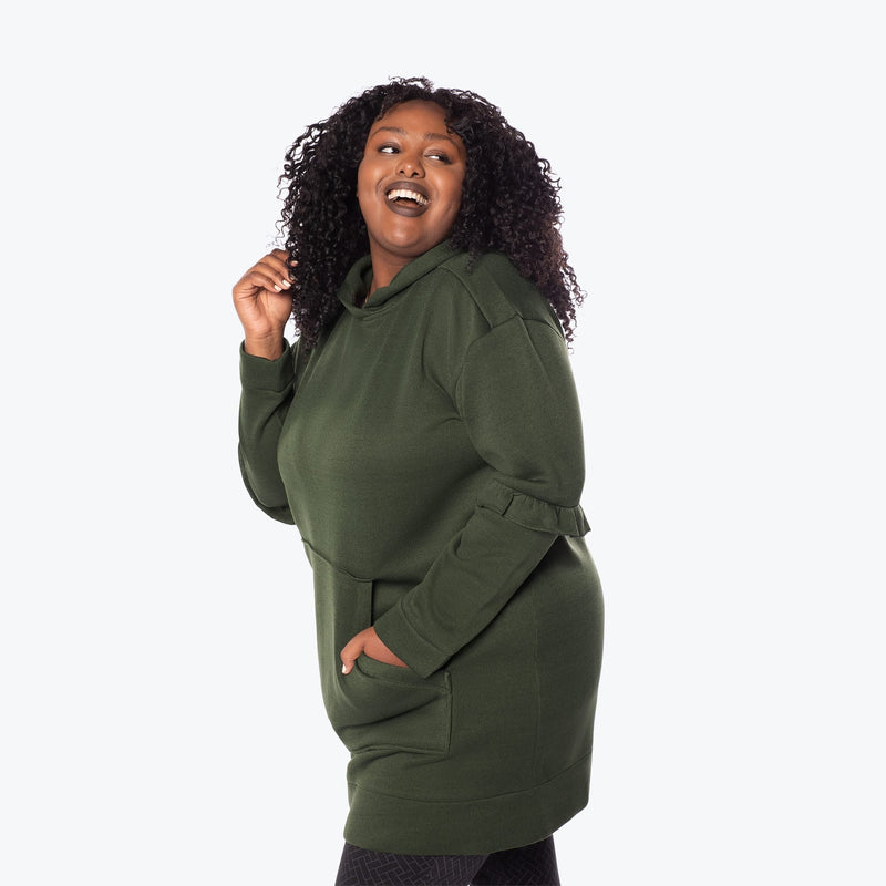 LUG - Peekaboo Sweater Fleece Tunic Hoodie