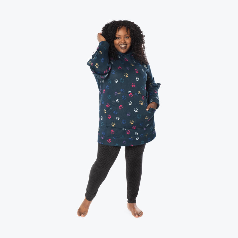 LUG - Peekaboo Sweater Fleece Tunic Hoodie