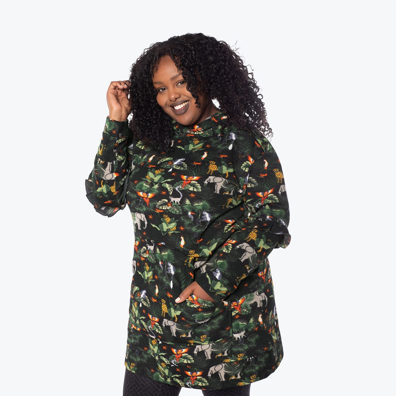 LUG - Peekaboo Sweater Fleece Tunic Hoodie