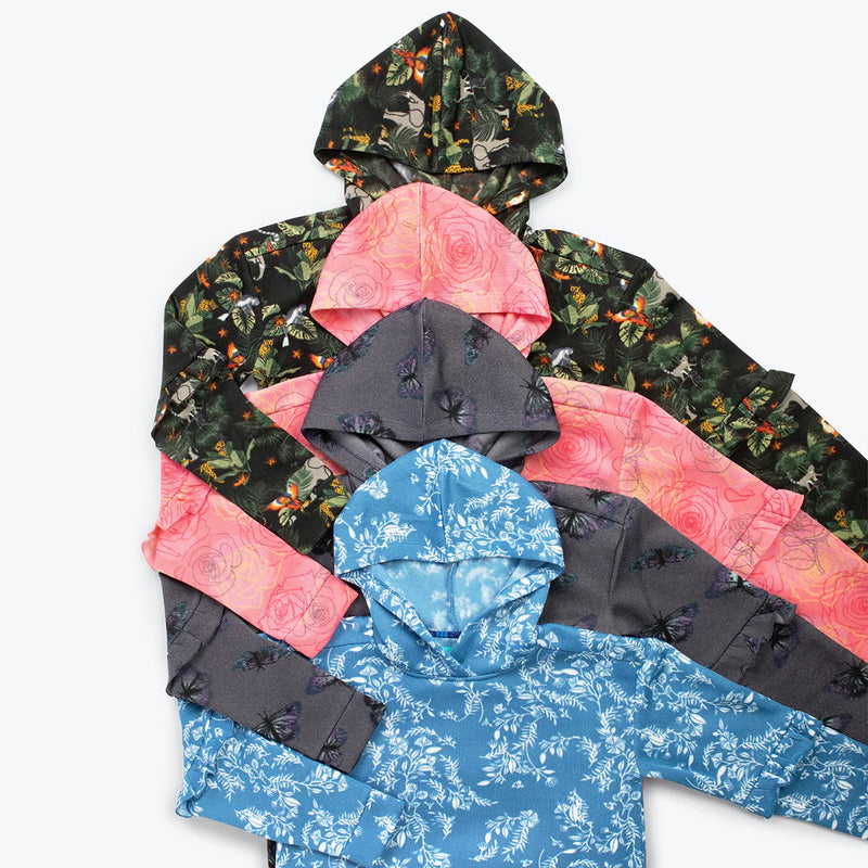 LUG - Peekaboo Sweater Fleece Tunic Hoodie