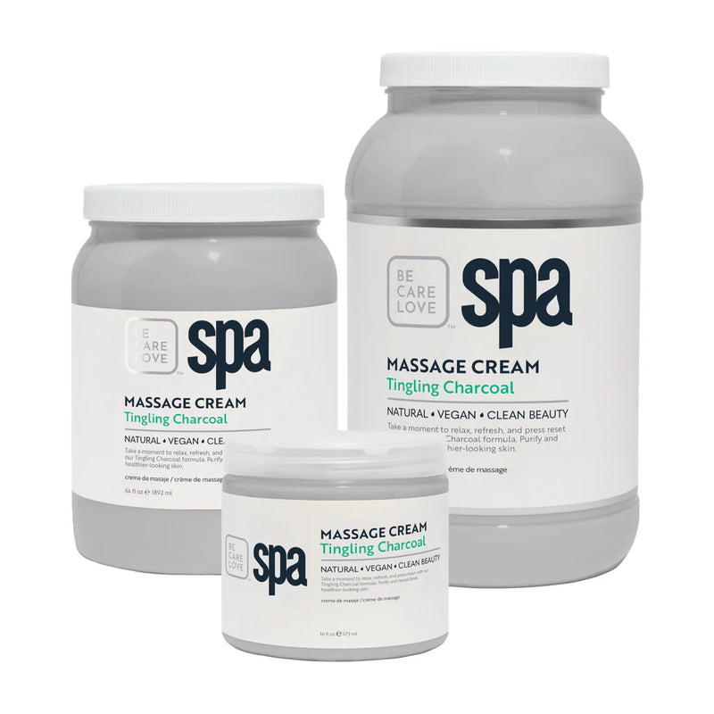 BCL Spa - Massage Cream Tingling Charcoal | 64 oz