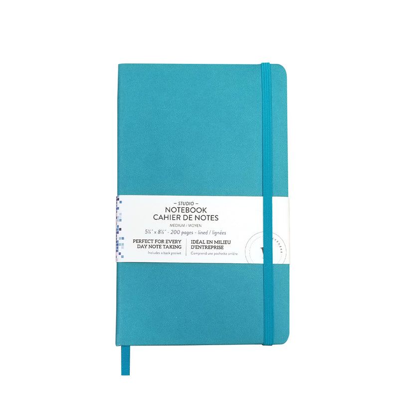 Pierre Belvedere - A-5 (Medium) Notebook Teal - Limolin 