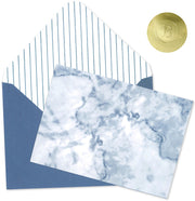 Pierre Belvedere - Blank Card / Box (10 Card, 10 Env, 10 Stickers) - Blue Marble - Limolin 