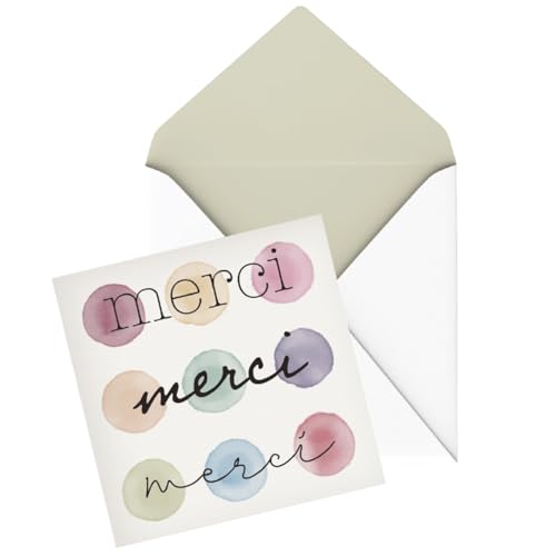 Pierre Belvedere - Card Ens. / 8 - Merci (Blank) - Limolin 