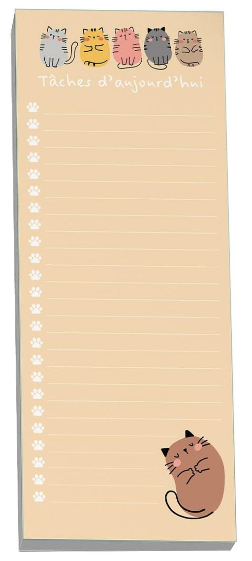 Pierre Belvedere - Note Pad - Chats Dormants (4"X10") - Limolin 