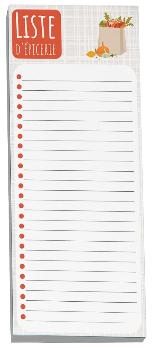 Pierre Belvedere - Note Pad - Liste D'Épicerie (4X10) - Limolin 