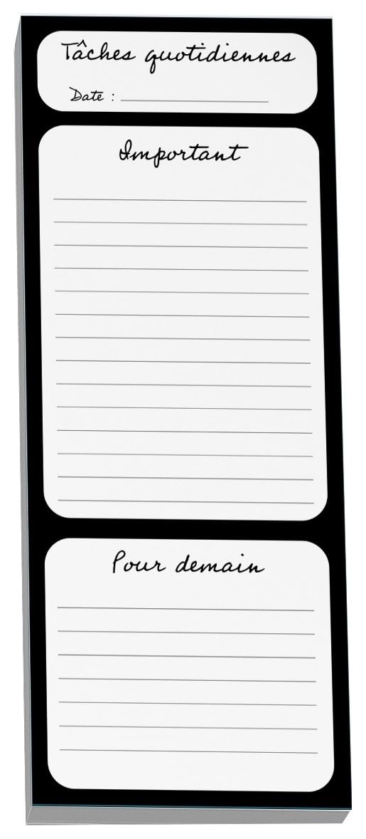 Pierre Belvedere - Note Pad - Tâches Quotidiennes (4"X10") - Limolin 