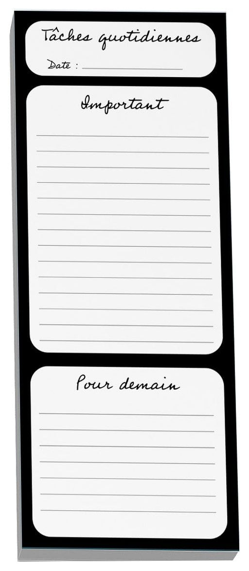 Pierre Belvedere - Note Pad - Tâches Quotidiennes (4"X10") - Limolin 