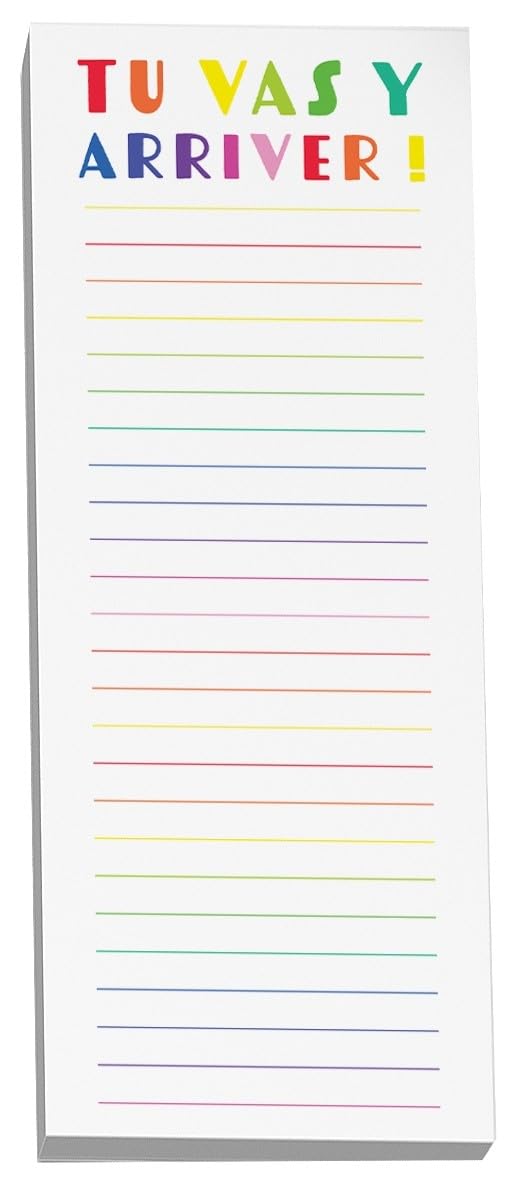 Pierre Belvedere - Note Pad - Tu Vas Y Arriver (4"X10") - Limolin 