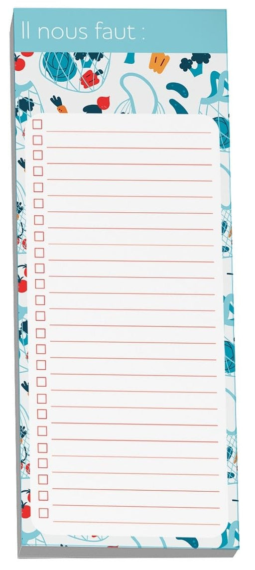 Pierre Belvedere - Note Pad - Vegetables And Fruits (4"X10") - Limolin 