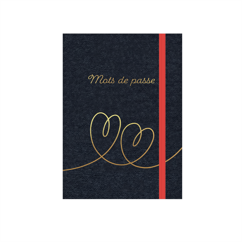 Pierre Belvedere - Password Notebook - Golden Hearts - Limolin 