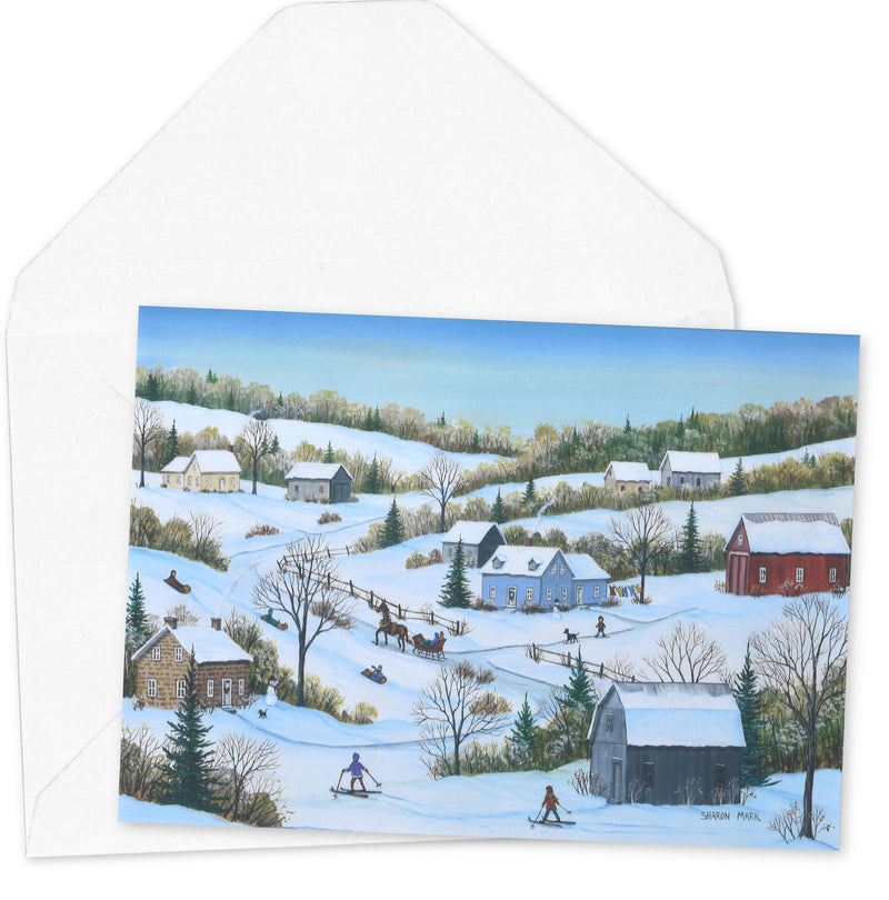 Pierre Belvedere - X-Mas Card Ens. / 8 - Sharon Mark (Blank) - Limolin 