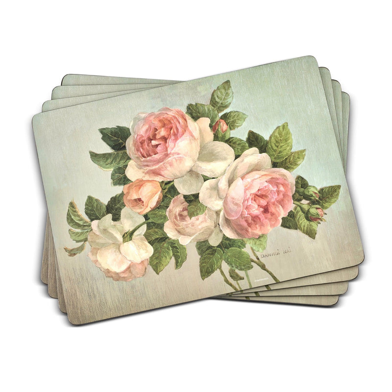 Pimpernel - Antique Rose Set of 4 Placemats | 15.7 x 11.7 Inch - Limolin 