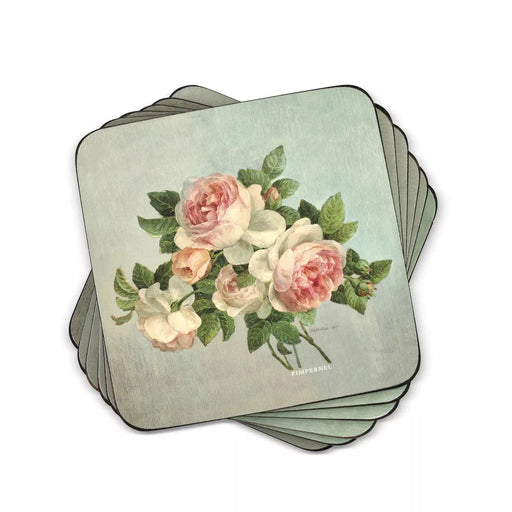 Pimpernel - Antique Roses Coasters 4X4" (Set of 6) - Limolin 