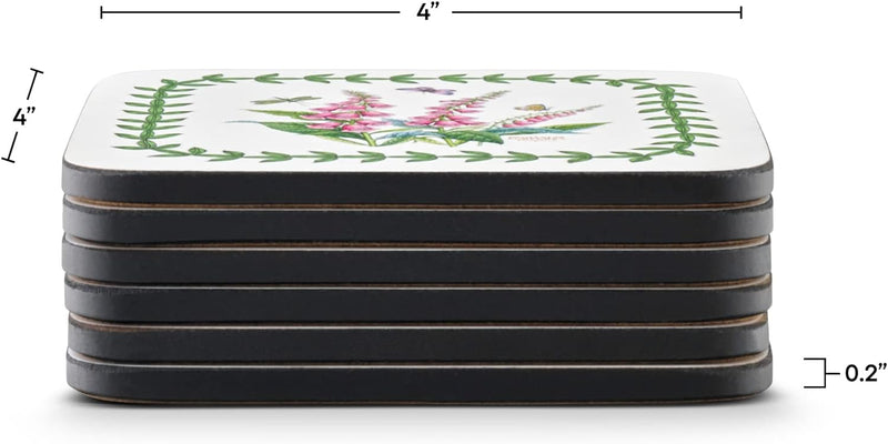 Pimpernel - Botanic Garden Coasters (Set of 6) | 4 x 4 in - Limolin 