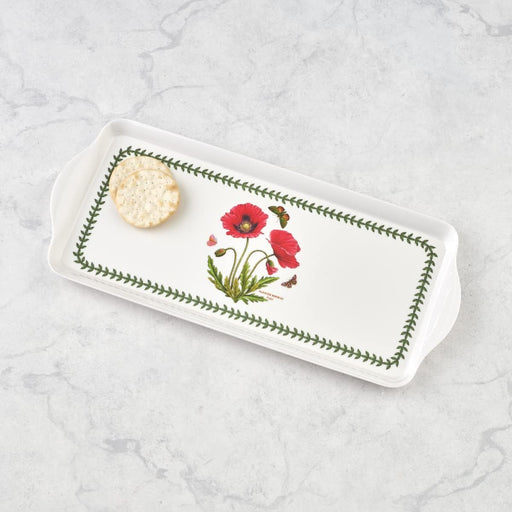 Pimpernel - Botanic Garden - Melamine Sandwich Tray (Poppy) | 15.1" x 6.5" - Limolin 