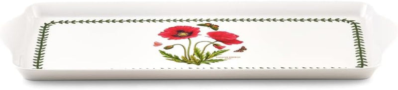 Pimpernel - Botanic Garden - Melamine Sandwich Tray (Poppy) | 15.1" x 6.5" - Limolin 