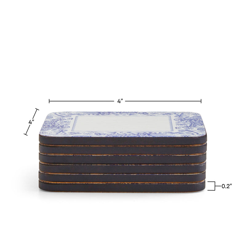 Pimpernel - Brocato Coasters (Set of 6) | 4 x 4 Inches - Limolin 