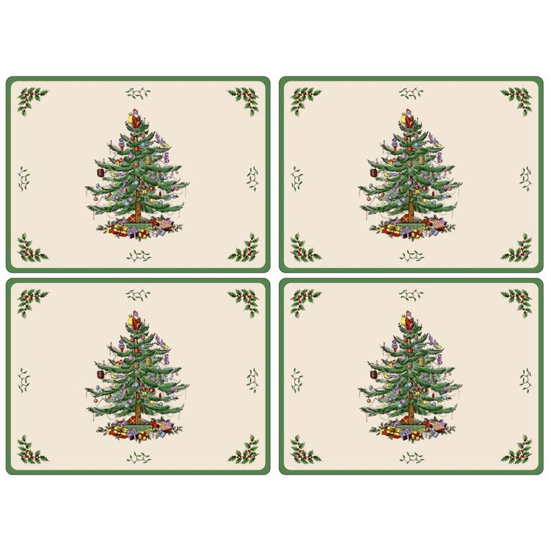 Pimpernel - Christmas Tree Set of 4 Placemats | 15.7 x 11.7 in - Limolin 